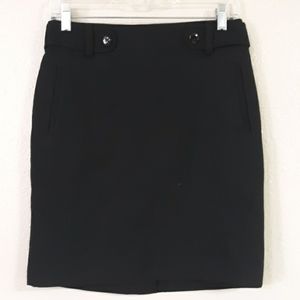 BANANA REPUBLIC Black Pencil Skirt Size 2